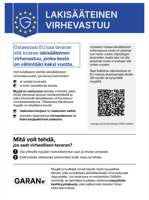 EU virhevastuuilmoitus
