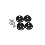 Kiinnityslaippa Istuin-/säilytysltk, musta, 4 kpl