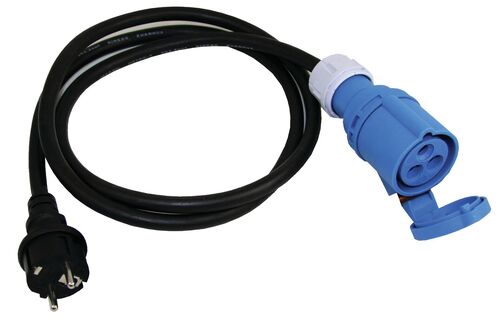 ADAPTERIKAAPELI SCHUKO- UROS / CEE-NAARAS 0,5M