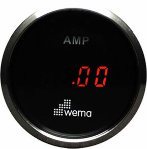 AMPPEERIMITTARI  +/- 150 AMP, MUSTA/RUOSTUMATON TERÄS