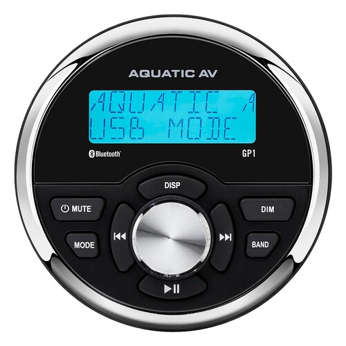 AQUATIC AV BT PYÖREÄ RADIO GP1, MUSTA 92MM