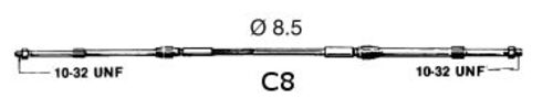 C8 KAUKOSÄÄTÖKAAPELI 2,4M