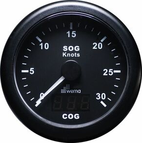 GPS NOPEUSMITTARI 30S, MUSTA