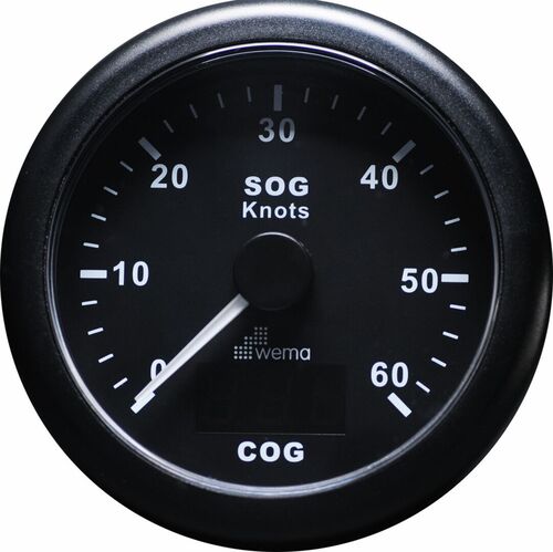 GPS NOPEUSMITTARI 60 S, MUSTA