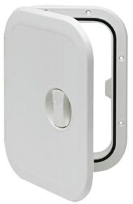 HUOLTOLUUKKU 374 x 374 MM VALKOINEN