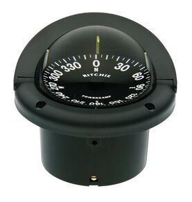 KOMPASSI HELMSMAN, MUSTA, PÄÄLTÄ LUETTAVA