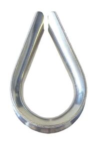 KOUSSI RUOSTUMATONTA TERÄSTÄ, 8MM VAIJERILLE