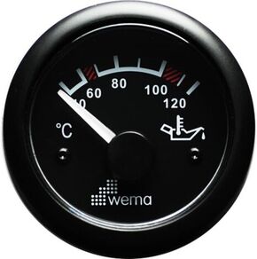 ÖLJYNLÄMPÖTILAMITTARI 120°, MUSTA