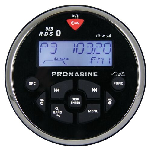 LTC PROMARINE 1111 PYÖREÄ RADIO, MUSTA