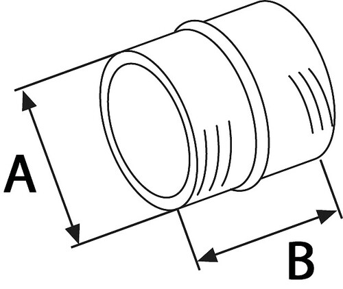 MUSTA JATKOPALA 60x50MM