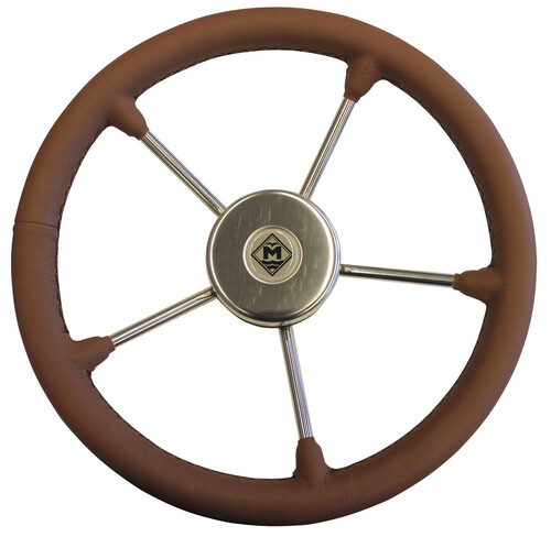 NAHKAINEN OHJAUSPYÖRÄ RUSKEA/RUSKEA/TERÄS