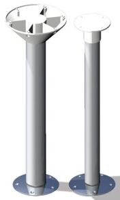 PÖYDÄNJALKA ALUMIINIA 76CM