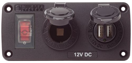 PISTORASIAPANEELI 12V + TUPLA-USB