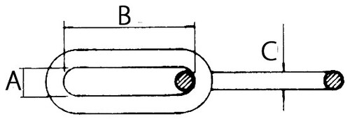 POIJUKETJU PITKÄLENKKINEN 8mm