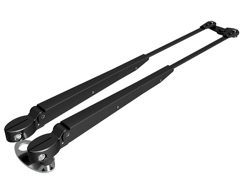 PYYHKIJÄN KAKSOISVARSI, 324-460MM, MUSTA