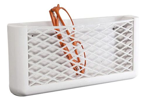 SÄILYTYSLOKERO KUMIVERKOLLA, VALKOINEN