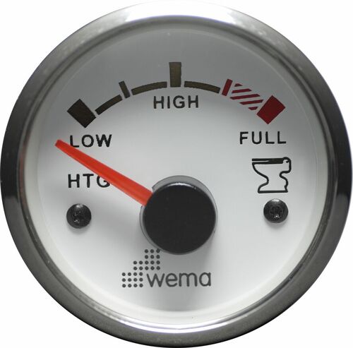 SEPTITANKKIMITTARI S3H-ANTUREILLE, VALKOINEN/RUOSTUMATONTA TERÄSTÄ