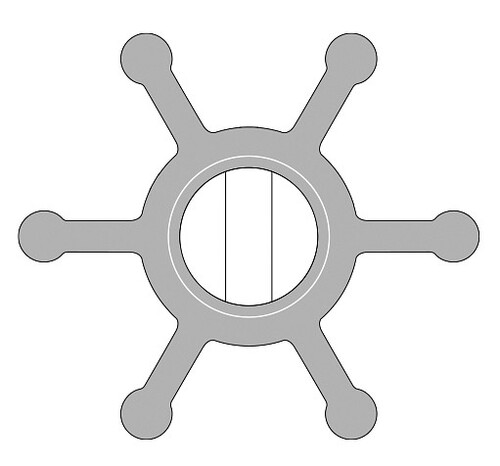 SIIPIPYÖRÄ F35 PUMPPUUN/22405-0001