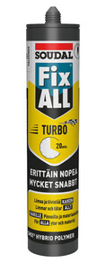 SOUDAL FIX ALL TURBO 290 ML VALKOINEN