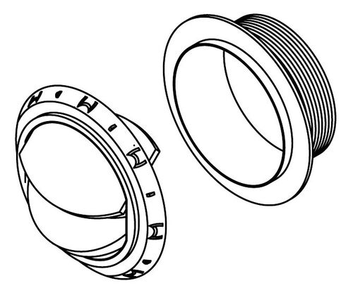 SULJETTAVA ILMASUULAKE 60MM, MUSTA