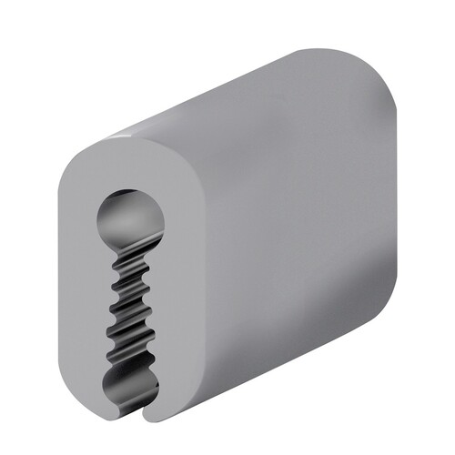 TÖRMÄYSLISTA PVC 25M/RLL HARMAA