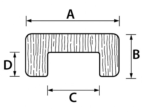 TIIKKINEN REUNALISTA 19MM