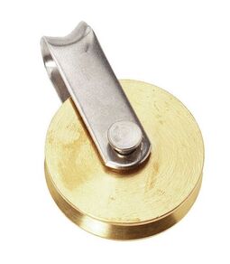 VAIJERI PYLPYRÄ, RUOSTUMATONTA TERÄS, MESSINKIKEHRÄ 45 X 8 MM