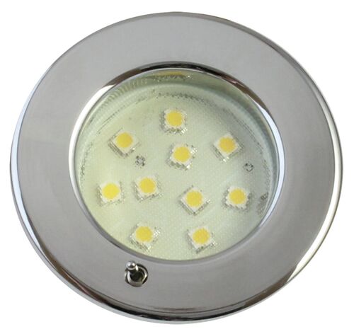 VALAISIN PINTO 9-SMD LED, KROMATTU, KATKAISIMELLA