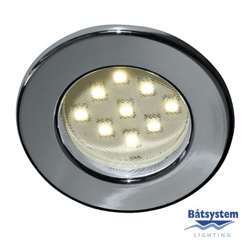 VALAISIN PINTO 9-SMD LED, KROMATTU