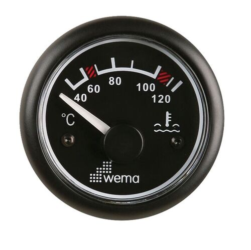 VEDEN LÄMPÖTILAMITTARI 120°, MUSTA