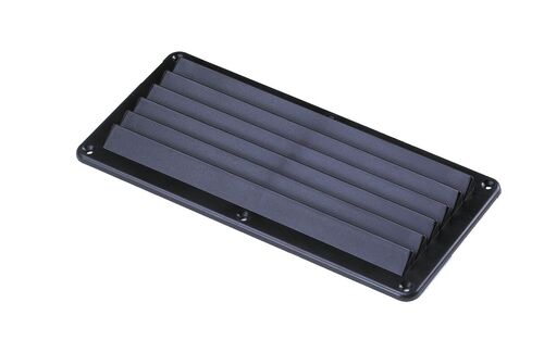 VENTTIILIRITILÄ MUSTAA MUOVIA, 123x257MM