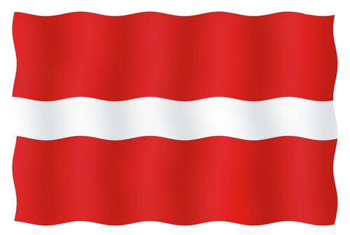 VIERAILULIPPU 20X30CM, LATVIA