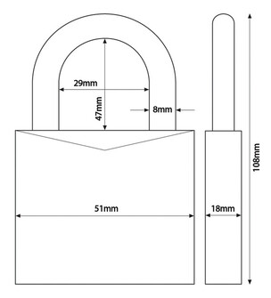 ABUS 160 -YHDISTELMÄRIIPPULUKKO