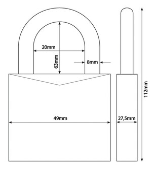 ABUS 70 RIIPPULUKKO