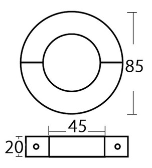AKSELISINKKI, KAPEA 45mm