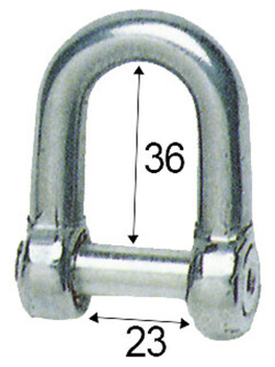 ANKKURISAKKELI 10MM, KUUSIOKOLORUUVILLA