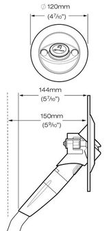 AVOTILAN SUIHKU TWIST - VINO, 2,5M