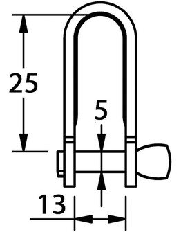 BLUE WAVE AVAINSAKKELI M5-L 25MM
