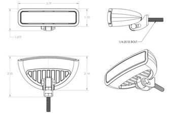 CAPRERA3 SPECTRUM LED-KANSIVALO, MUSTA KUORI, SPECTRUM RGBW