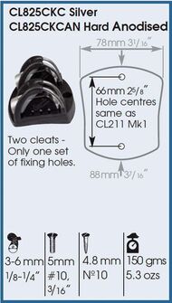 CLAMCLEAT INLINE TWIN KÖYSILUKKO