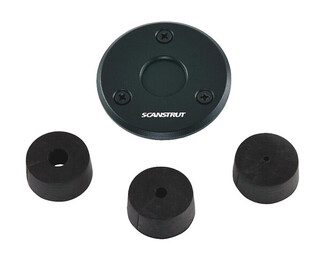 DECKSEAL MINI MATALAPROFIILINEN KAAPELIN LÄPIVIENTI, PYÖREÄ, MUSTA