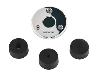 DECKSEAL MINI MATALAPROFIILINEN KAAPELIN LÄPIVIENTI, PYÖREÄ, TERÄS