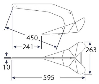 DELTA-ANKKURI, GALV. 6kg