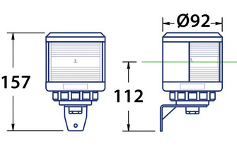 DHR-35 HINAUSVALO, KELTAINEN 135°, SIVUASENNUS