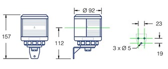 DHR-35 PERÄVALO 135°, SIVUASENNUS