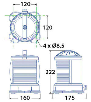 DHR-55 MERKINANTOVALO 360°, PUNAINEN