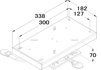 EMS LIUKUKONEISTO 360° KÄÄNTÖOMINAISUUDELLA, MUSTA