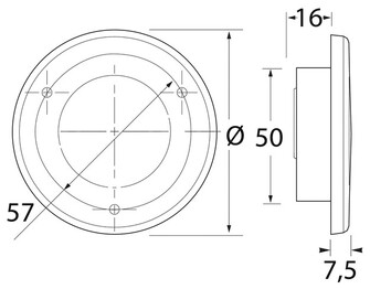 EUROLED 75 12V, 5000K, RST