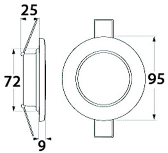 EUROLED 95, LÄMMIN VALKOINEN, RST-KUORI