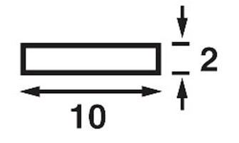 FLAT STRIPLIGHT LED-VALONAUHA, PUNAINEN
